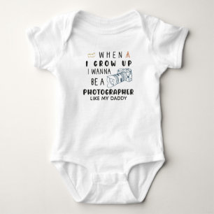 Wenn ich groß bin, möchte ich ein Fotograf wie Pap Baby Strampler