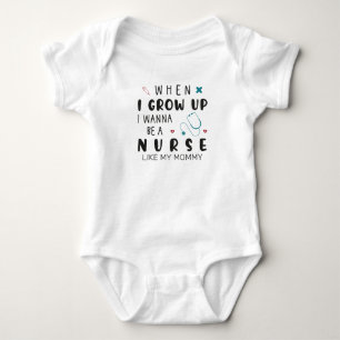Wenn ich groß bin, möchte ich Krankenschwester wie Baby Strampler