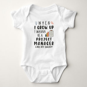Wenn ich groß bin, möchte ich Projektmanager werde Baby Strampler