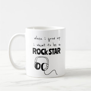 Wenn ich groß bin Rockstar-Kaffeetasse Kaffeetasse