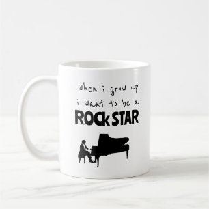 Wenn ich groß bin Rockstar-Kaffeetasse Kaffeetasse