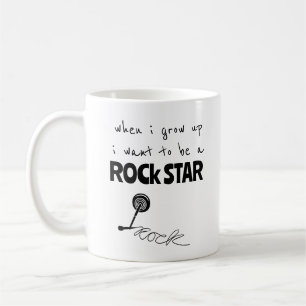 Wenn ich groß bin Rockstar-Kaffeetasse Kaffeetasse