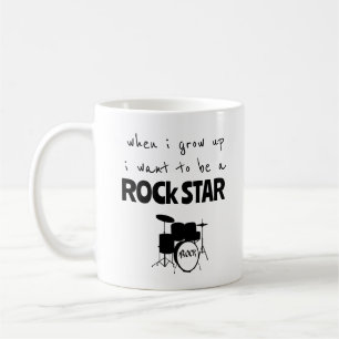 Wenn ich groß bin Rockstar-Kaffeetasse Kaffeetasse
