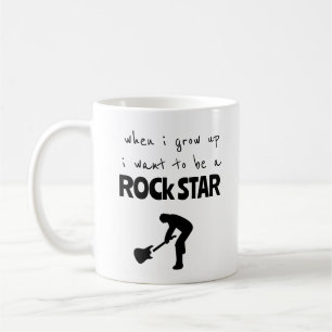 Wenn ich groß bin Rockstar-Kaffeetasse Kaffeetasse