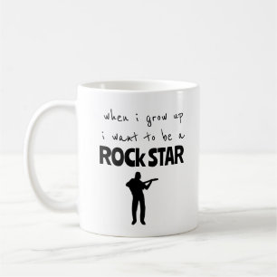 Wenn ich groß bin Rockstar-Kaffeetasse Kaffeetasse