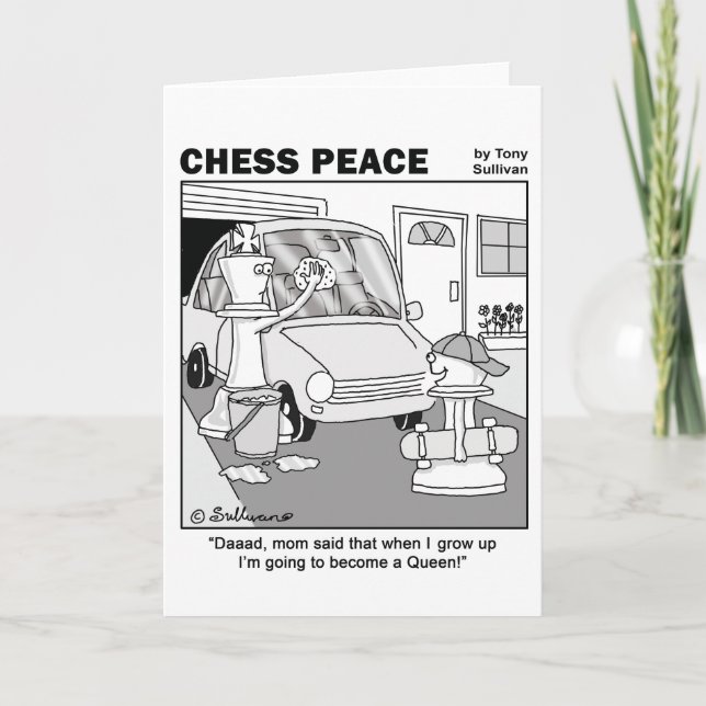 "Wenn ich" Gruß-Karte aufwachse Karte (Vorderseite)