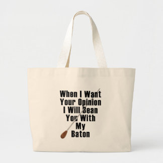 Wenn ich Ihre Meinung… will Jumbo Stoffbeutel