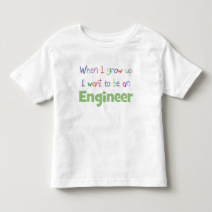 Wenn ich Ingenieur werde Kleinkind T-shirt