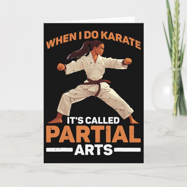 Wenn ich Karate mache, heißt es Teilamputation Karte (Vorderseite)