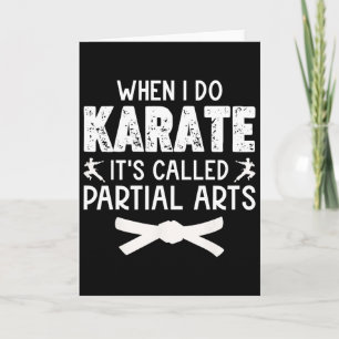 Wenn ich Karate mache, heißt es Teilkunst 13 Karte