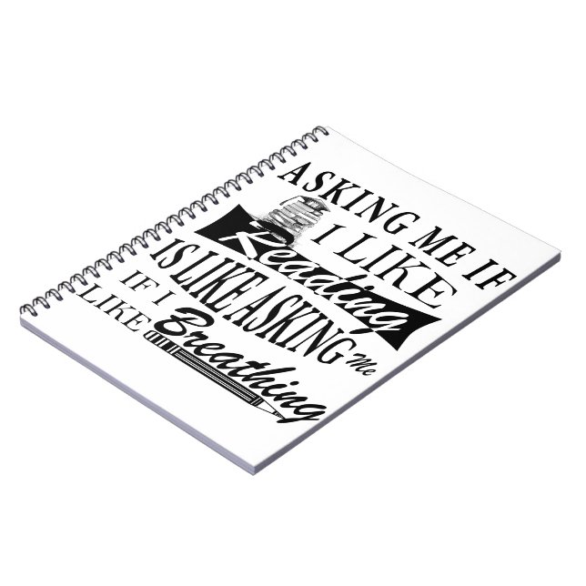 Wenn ich lese, ist das, als Fragte ich mich, wenn Notizblock (Linke Seite)