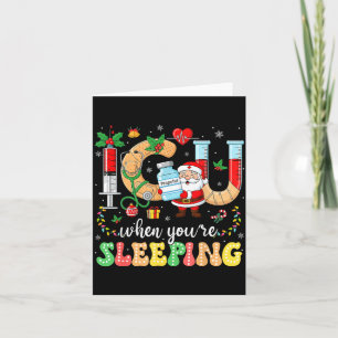 Wenn ich lustig schlafe, Weihnachts-Pyjama für Int Karte