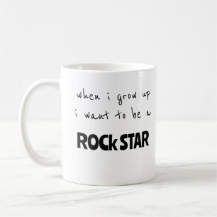 Wenn ich mal Rockstar werde Kaffeetasse