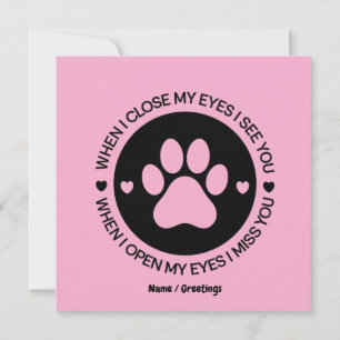 Wenn ich meine Augen schließe, sehe ich dich Liebe Einladung