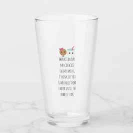 Wenn ich meine Cookies versenkt habe, halte ich si Glas