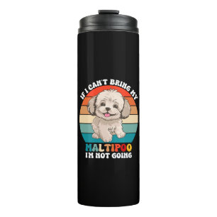 Wenn ich meinen Maltipoo-Hund nicht mitbringen kan Thermosbecher