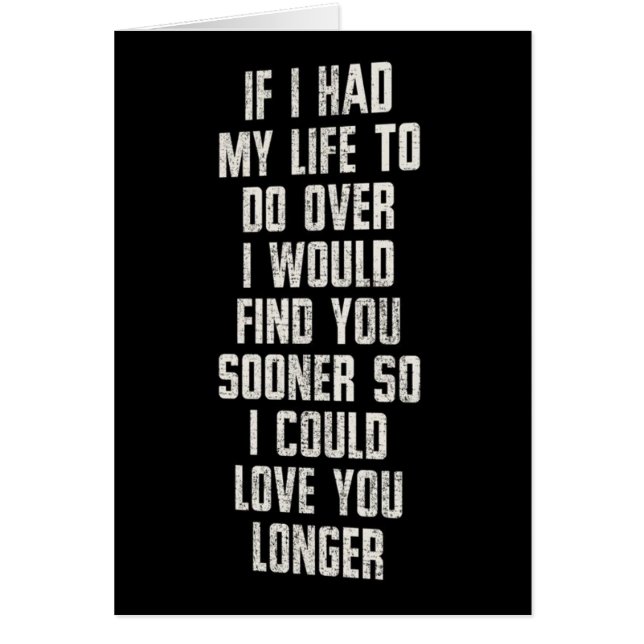 WENN ICH MEINES LEBEN HATTE, OVER ZU TUN, HABE ICH (Vorne)