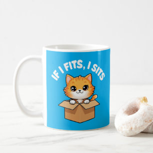 Wenn ich mich anfange, sitze ich eine lustige Katz Kaffeetasse