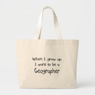 Wenn ich mich aufwachse, wollen Sie, um ein Jumbo Stoffbeutel