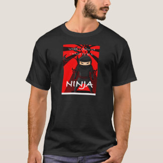Wenn ich mich aufwachse, wollen Sie, um ein Ninja T-Shirt