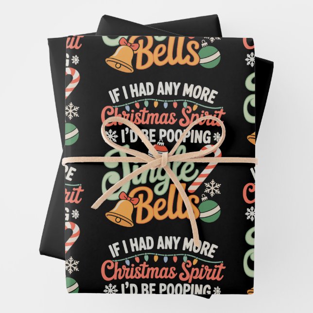 Wenn ich noch etwas Weihnachtsgeist hätte, würde i Geschenkpapier Set (Beispiel)