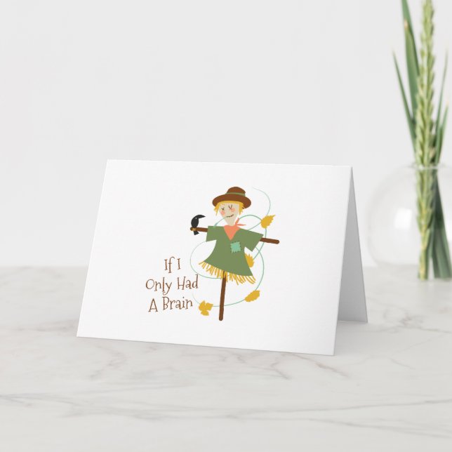Wenn ich nur ein Gehirn hätte Karte (Vorderseite)