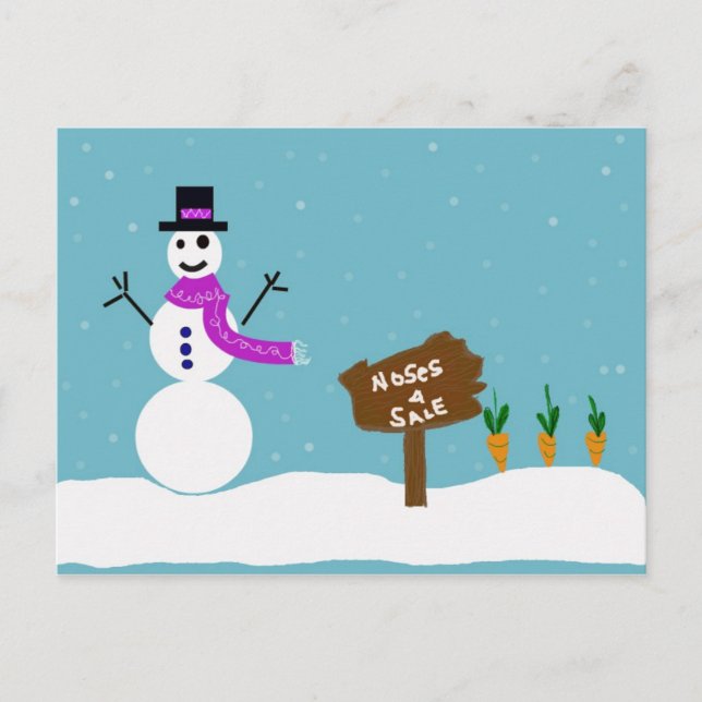 Wenn ich nur eine Nase hätte Postkarte (Vorderseite)