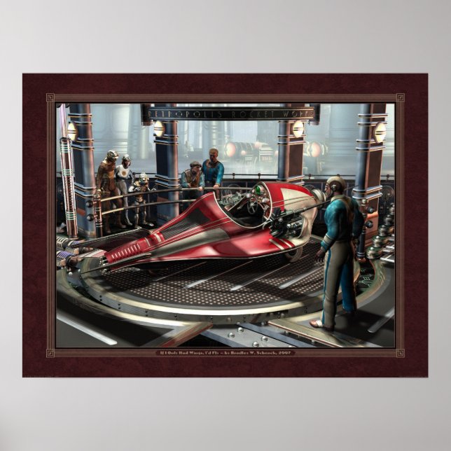 Wenn ich nur Flügel hätte, fliege ich (24x18") Poster (Vorne)