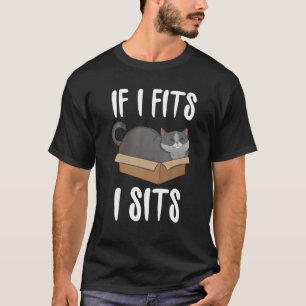 Wenn ich passt, sitze ich Cat Meme Shirt Funny Cat