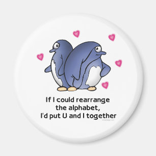 Wenn ich rearrage das Alphabet… könnte Magnet