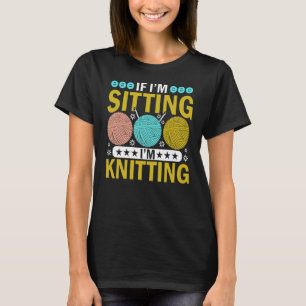 Wenn ich sitze, knetete ich mir den Knittergarn-Ba T-Shirt