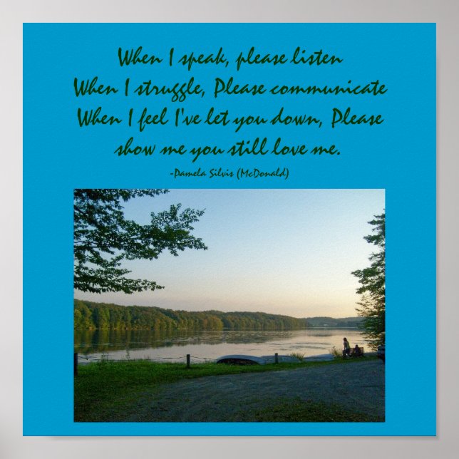 Wenn ich spreche, hören Sie bitte zu.. Poster (Vorne)