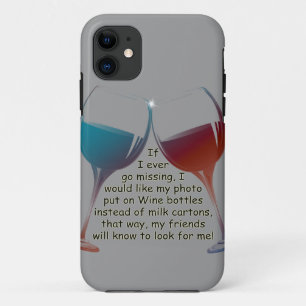 Wenn ich überhaupt… Spaß Wein-Sprichwortgesche Case-Mate iPhone Hülle