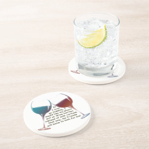 Wenn ich überhaupt… Spaß Wein-Sprichwortgesche Untersetzer