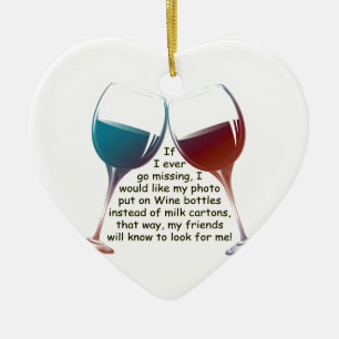 Wenn ich überhaupt… Spaß Wein-Sprichwortgeschenke Keramik Ornament