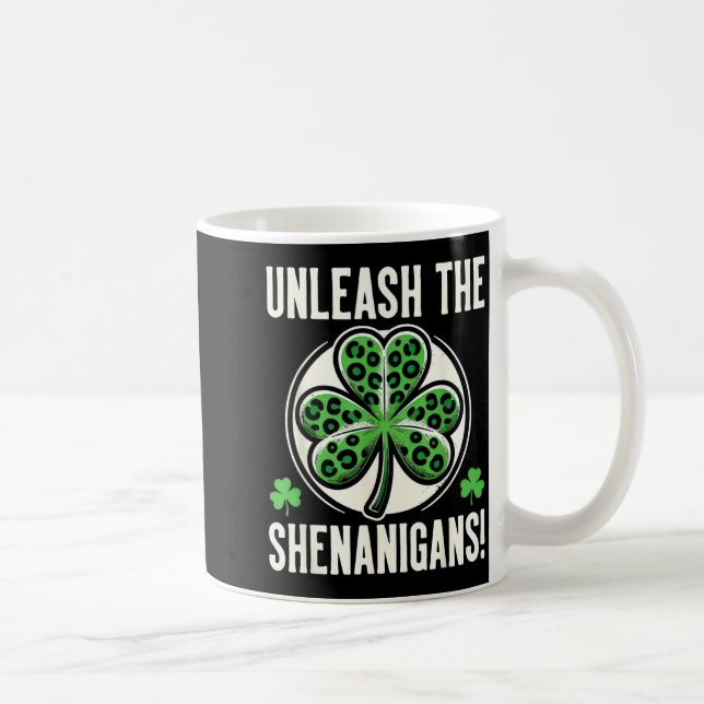 Wenn ich Unsinn mache, werde ich Unsinn Leopard Sh Kaffeetasse (Rechts)