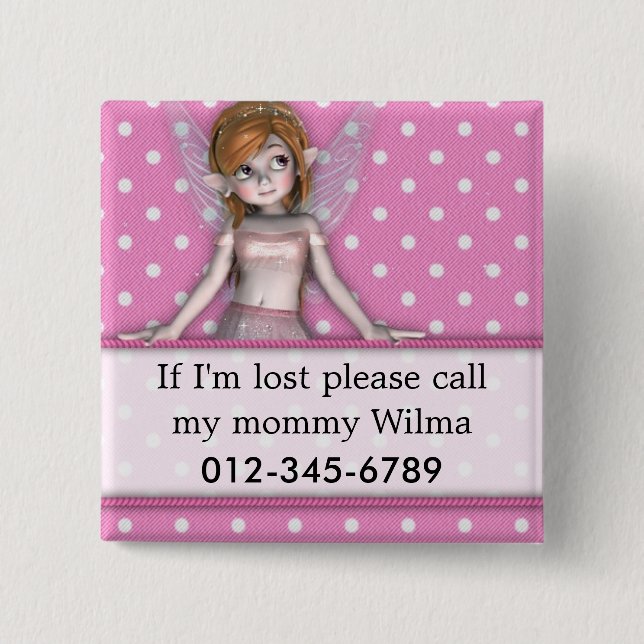 Wenn ich verlorener Knopf bin Button (Vorderseite)