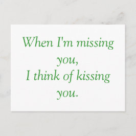 wenn ich vermisst bin... postkarte