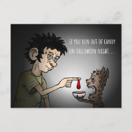 Wenn Ihnen die Halbblutkarte ausgeht Feiertagspostkarte