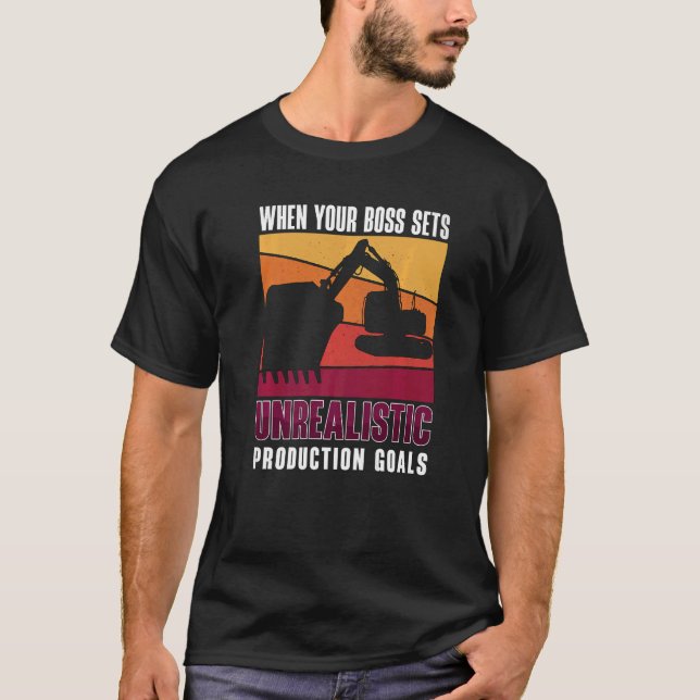 Wenn Ihr Boss-Set Baustellenbetreiber Exc T-Shirt (Vorderseite)