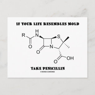 Wenn Ihr Leben ähnlich ist, sollten Sie Penicillin Postkarte