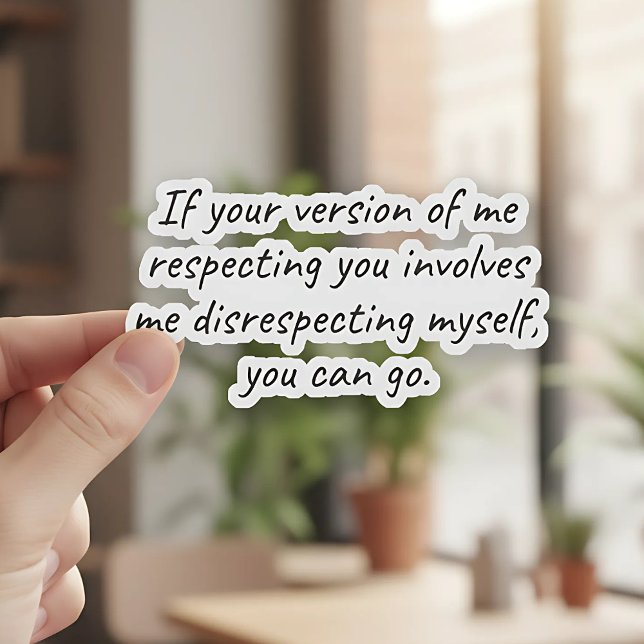 Wenn Ihr Respekt meine Missachtung verlangt Aufkleber (Von Creator hochgeladen)