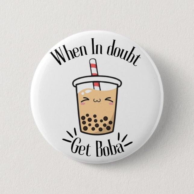 Wenn im Zweifel Boba Button (Vorderseite)