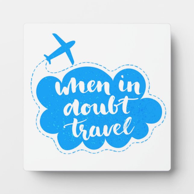 Wenn im Zweifel Cloud reisen Fotoplatte (Vorderseite)