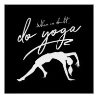 Wenn im Zweifel, Yoga Custom Background White