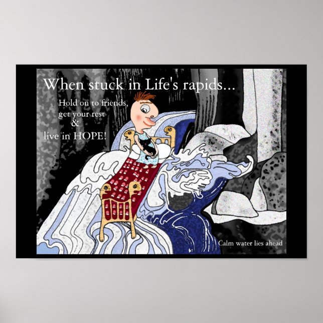 Wenn in den Rapids des Lebens... Poster (Vorne)