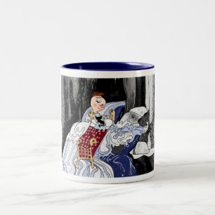 Wenn in den Stromschnellen des Lebens... Zweifarbige Tasse