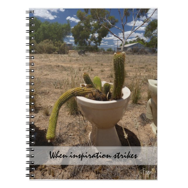 wenn Inspiration zuschlägt Notizblock (Vorderseite)