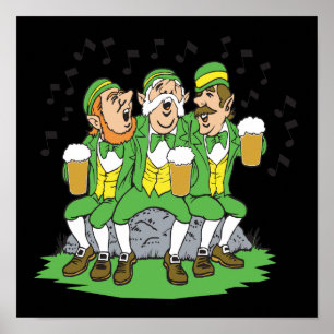 Wenn irisch, lächeln Augen Poster