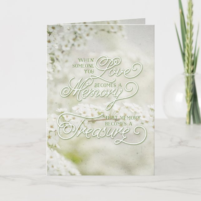 Wenn jemand, den Sie Liebe haben, ein geschätzter  Karte (Vorderseite)